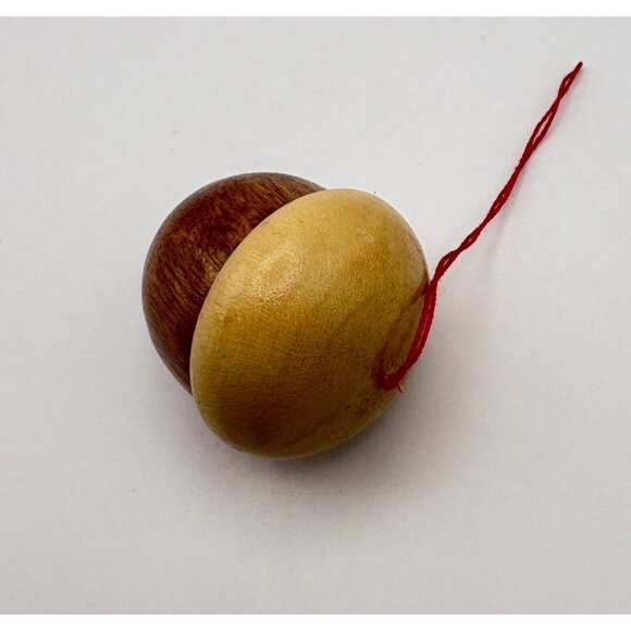 Vintage Wooden Acorn Christmas Tree Ornament Nature Rustic Nut - Picture 4 of 6